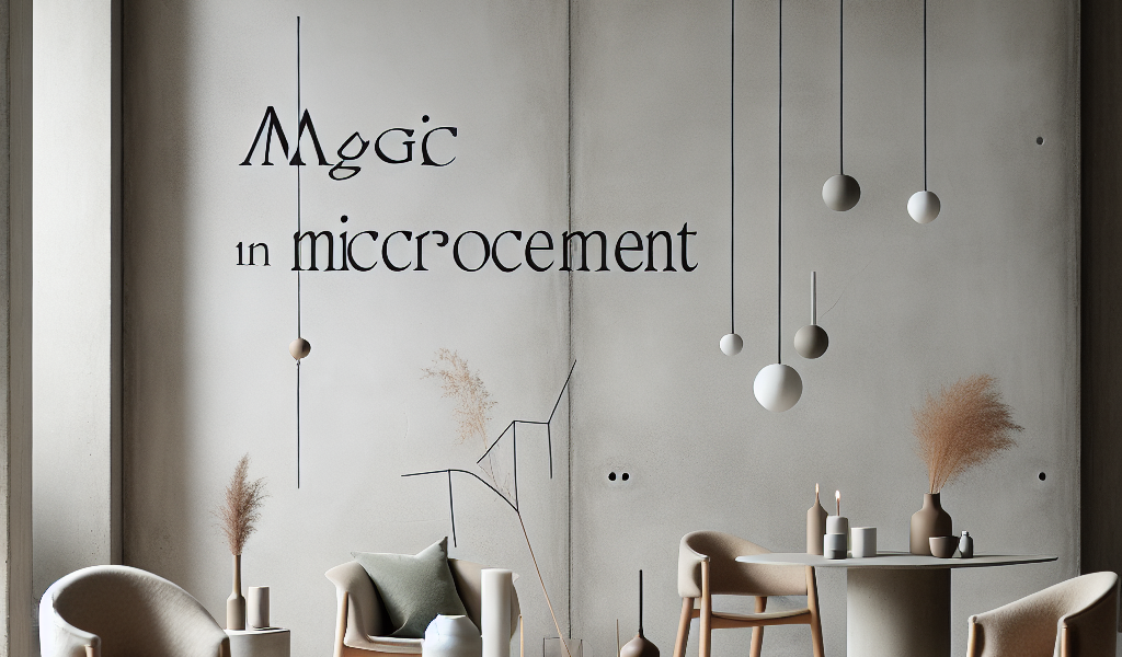 Microcement: Den minimalistiske magi til dit moderne interiør